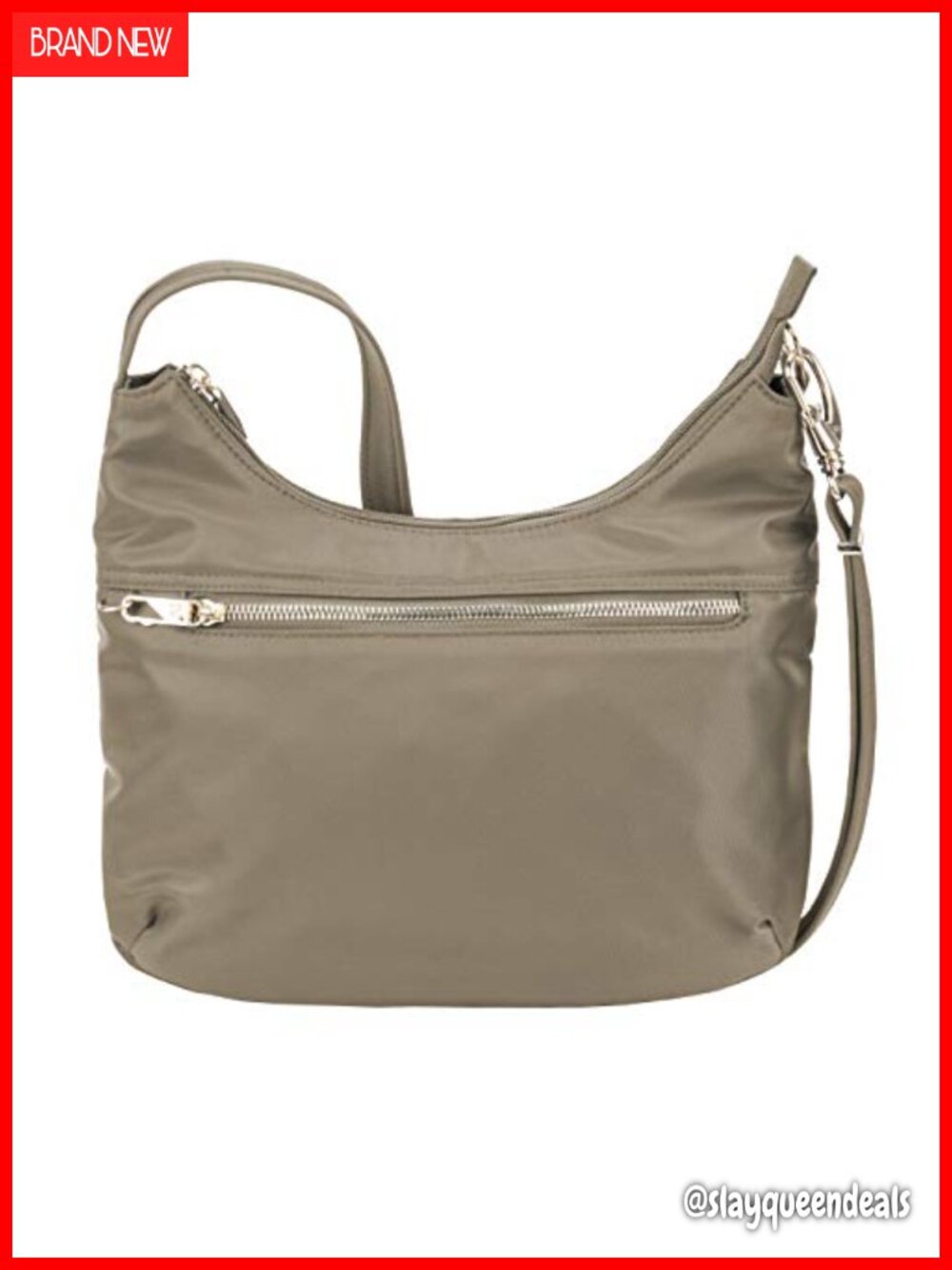 Women's Anti-theft Hobo Bag, Slash-Resistant, RFID Blocking, Locking